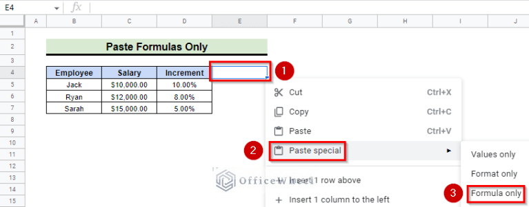 How to Use Paste Special in Google Sheets (8 Examples)