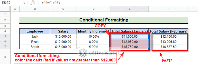 Paste Conditional Formatting Only in Google Sheets