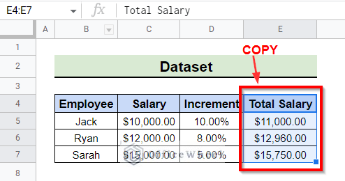 Copy and Paste as Format Only in Google Sheets
