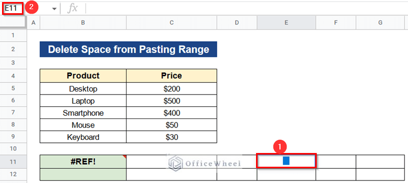 Delete Space from Pasting Range When Paste Transpose Is Not Working in Google Sheets