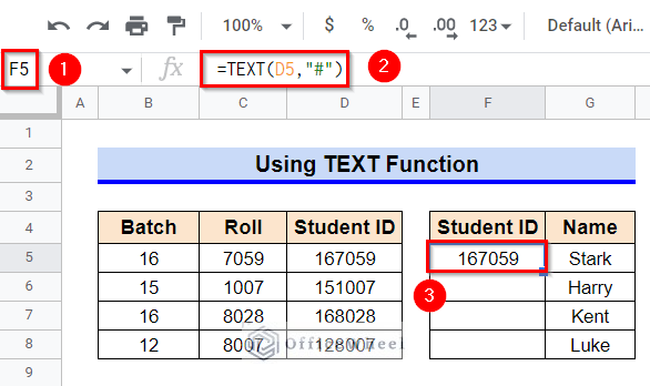 Using TEXT Function to Apply Formula to Paste Values Only in Google Sheets