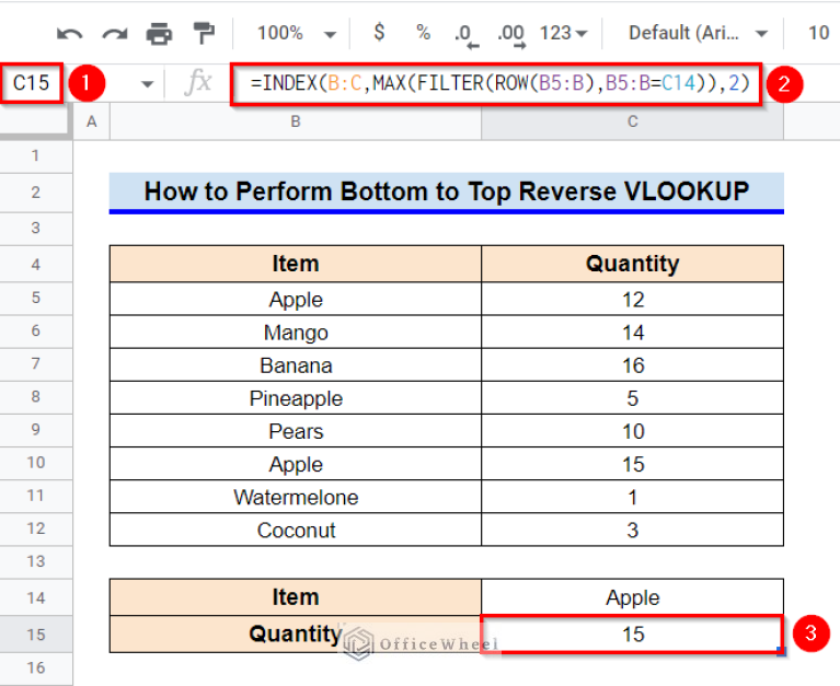 How To Do Reverse VLOOKUP In Google Sheets 4 Useful Ways 