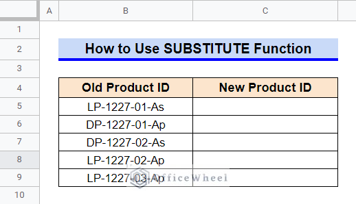 substitute function google sheets