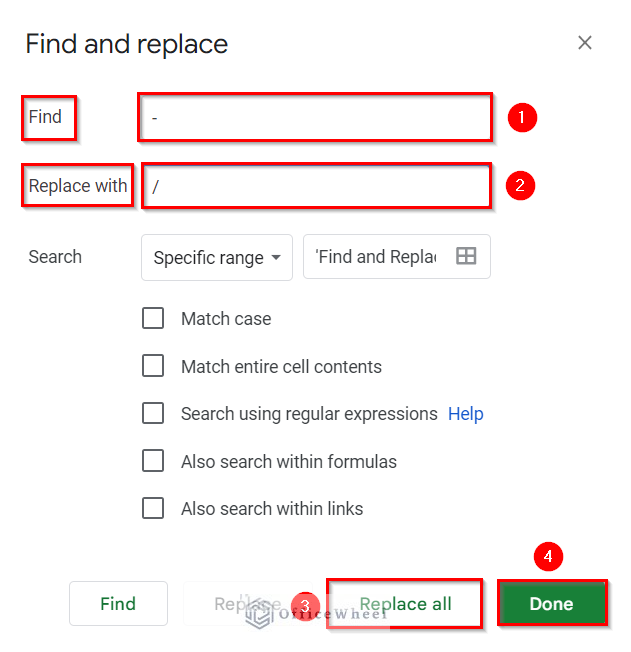 Utlizing Find and Replace tool as an Alternative to the SUBSTITUTE Function in Google Sheets
