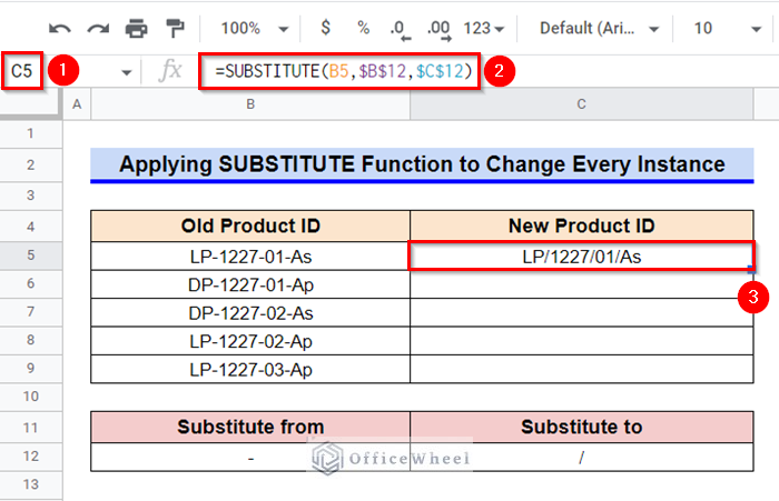 How To Use SUBSTITUTE Function In Google Sheets 7 Examples 