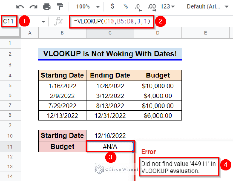 2 Helpful Examples to VLOOKUP by Date in Google Sheets