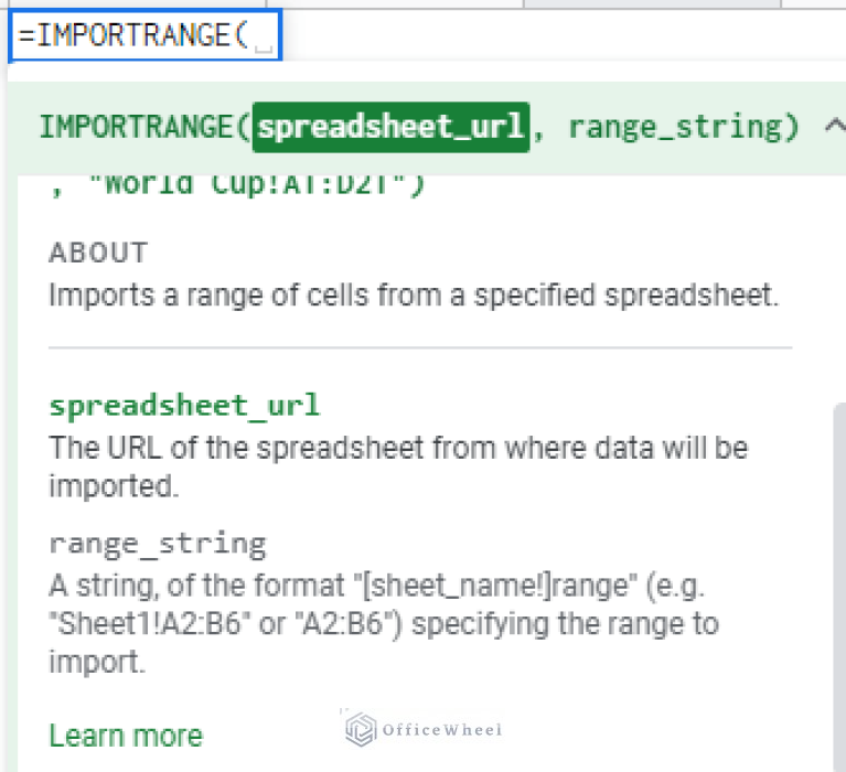 Import Range Layout VLOOKUP with IMPORTRANGE Function in Google Sheets