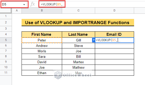Using VLOOKUP and IMPORTRANGE Functions in Google Sheets
