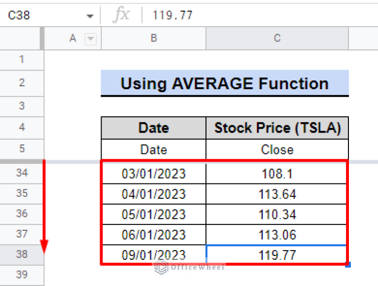 how-to-find-50-day-moving-average-in-google-sheets