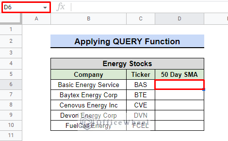 dataset for query function 