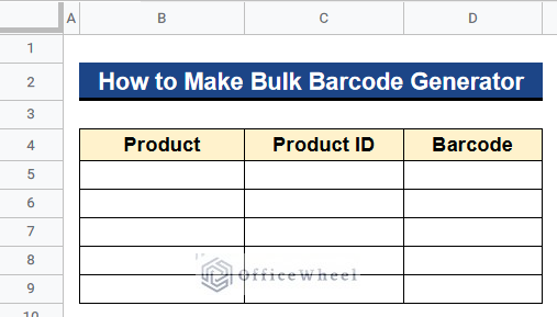 How to Make Bulk Barcode Generator in Google Sheets