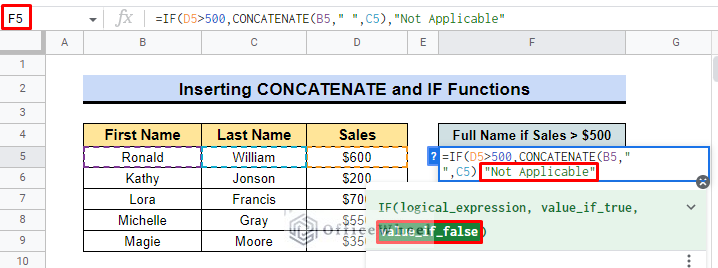 add another argument for if function in google sheets
