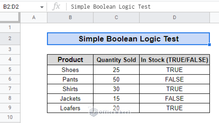 How to Use COUNTIF for True Condition in Google Sheets