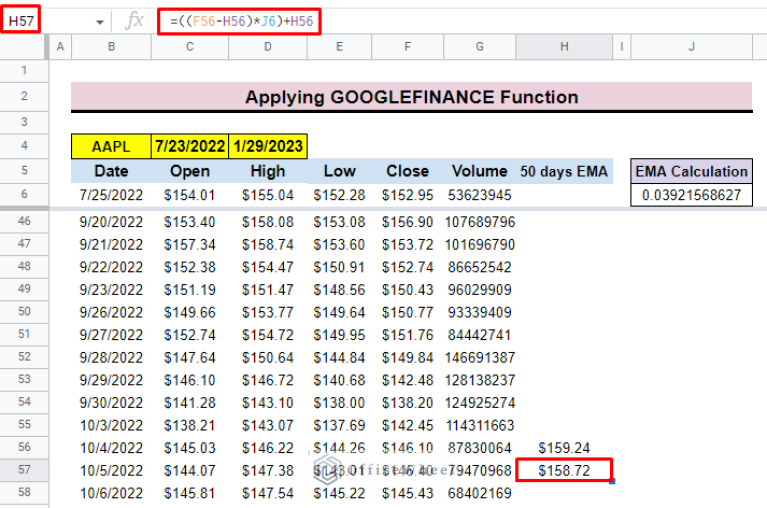 how-to-find-exponential-moving-average-in-google-sheets