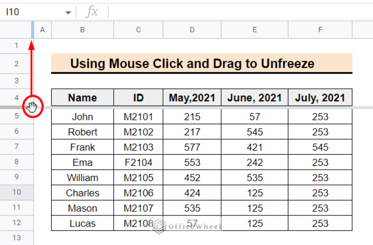 How to Freeze Panes in Google Sheets (3 Simple Ways)