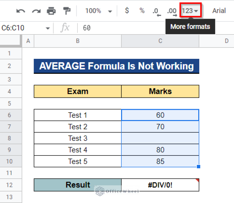 How to Ignore Blank Cells with AVERAGE Formula in Google Sheets