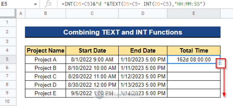 How to Calculate Time Between Dates in Google Sheets (6 Ways)