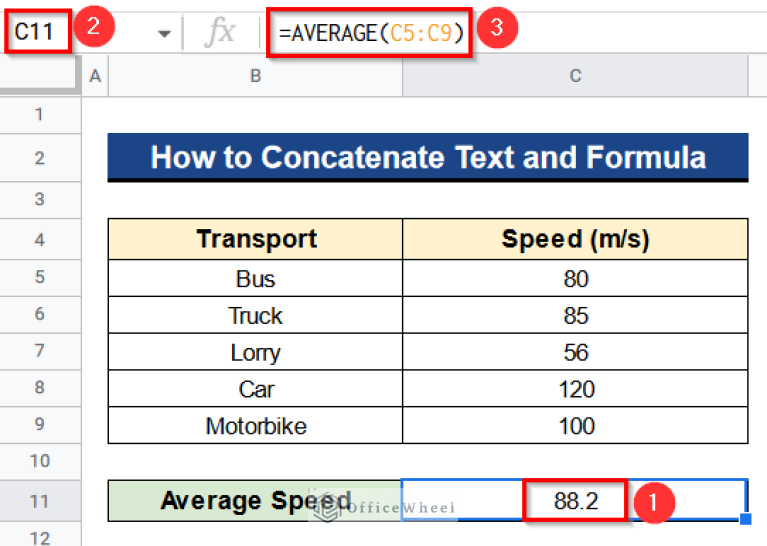 How to Concatenate Text and Formula in Google Sheets (7 Ways)