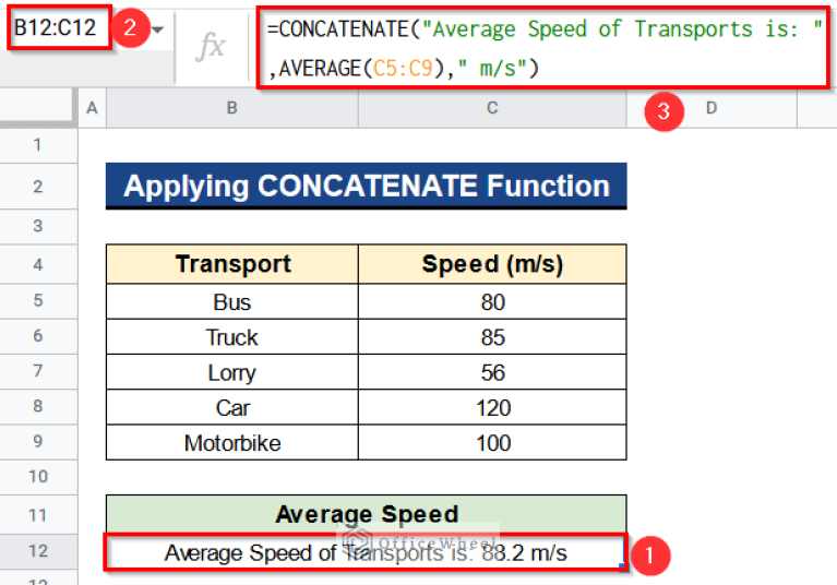 How to Concatenate Text and Formula in Google Sheets (7 Ways)