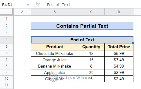 data for countif contains cells at the end