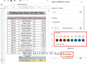 How to Apply Color to Drop Down List in Google Sheets (2 Ways)