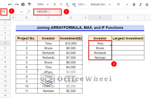 How to Find Largest Value in Column in Google Sheets (7 Ways)