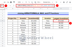 How to Find Largest Value in Column in Google Sheets (7 Ways)
