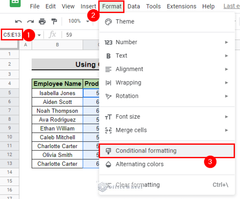 How to Apply Gradient Fill in Google Sheets (With Easy Steps)