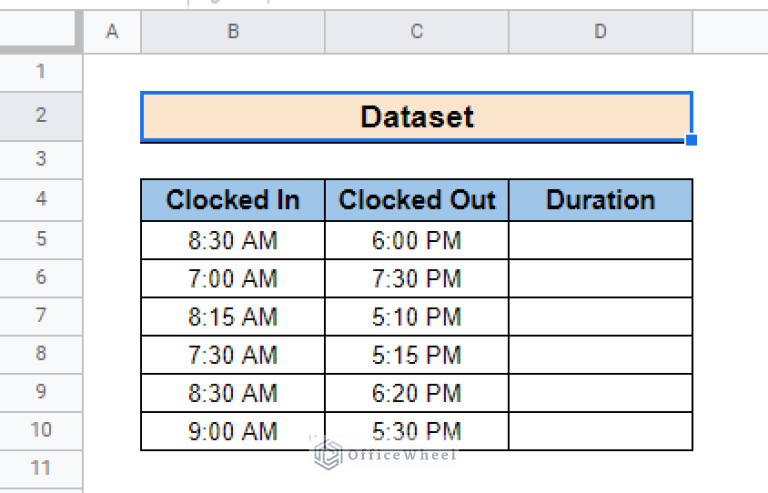 How to Calculate Hours Between Two Times in Google Sheets