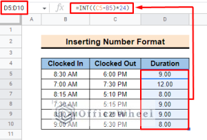 How to Calculate Hours Between Two Times in Google Sheets