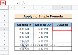 How to Calculate Hours Between Two Times in Google Sheets