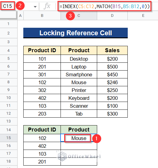 Inserting Formula without Locking Cell Reference