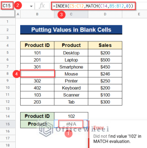 [Fixed!] INDEX MATCH Is Not Working in Google Sheets (5 Fixes)