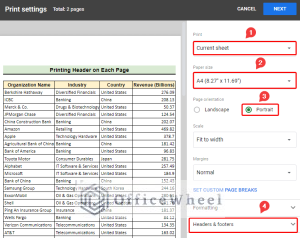 How to Print Header on Each Page in Google Sheets - OfficeWheel