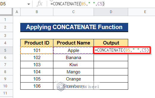 Google Sheets QUERY Function to Concatenate Two Columns