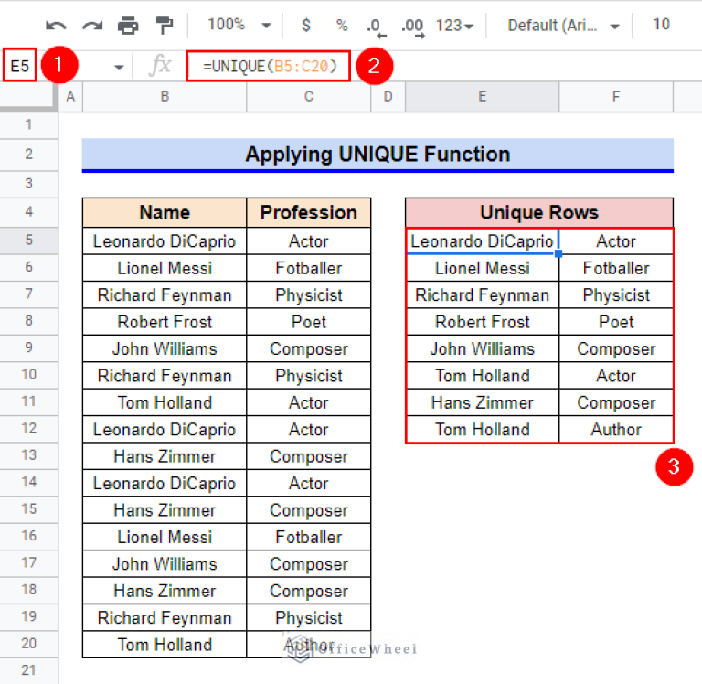 How to Apply QUERY for Unique Rows in Google Sheets (4 Ways)