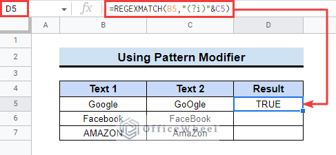 Using Pattern Modifier