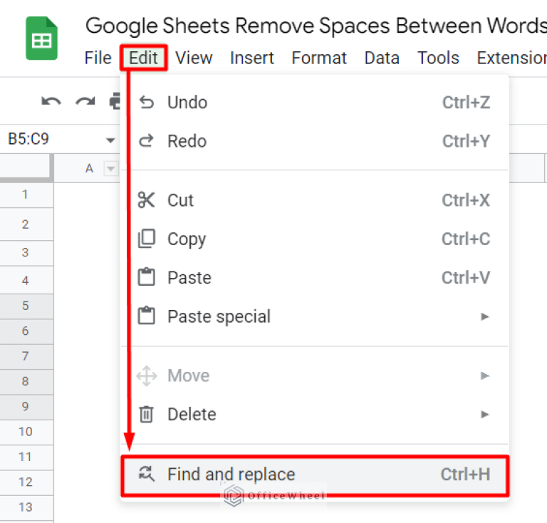 How to Remove Spaces Between Words in Google Sheets