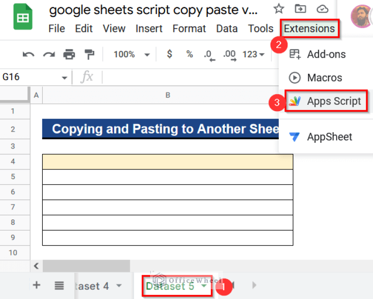 How to Copy and Paste Values Using Apps Script in Google Sheets