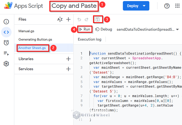 How to Copy and Paste Values Using Apps Script in Google Sheets