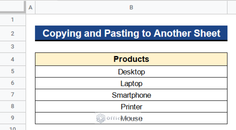 How to Copy and Paste Values Using Apps Script in Google Sheets