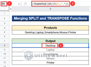 How to Split Cell into Rows in Google Sheets (2 Useful Methods)