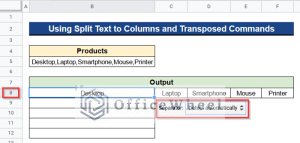 How to Split Cell into Rows in Google Sheets (2 Useful Methods)