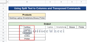How to Split Cell into Rows in Google Sheets (2 Useful Methods)