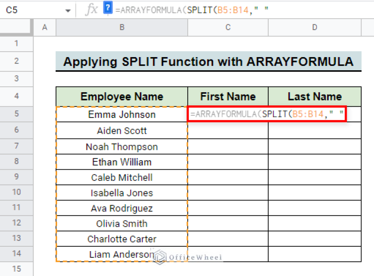 How to Split String into Array in Google Sheets (3 Easy Methods)