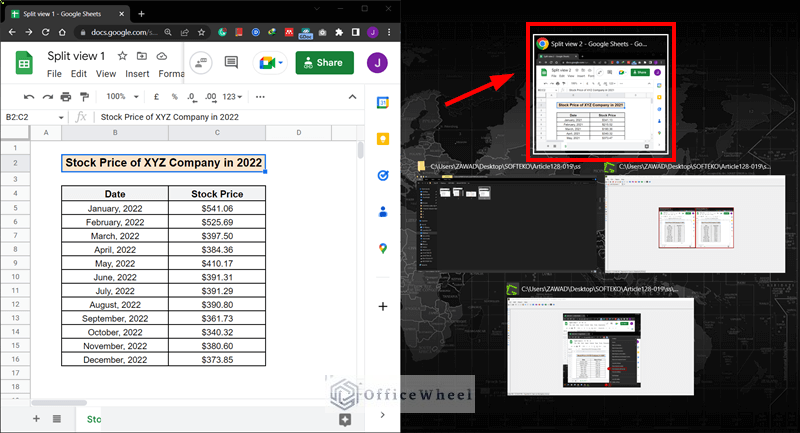 Create Split View How to Split View in Google Sheets (2 Easy Ways) - OfficeWheel