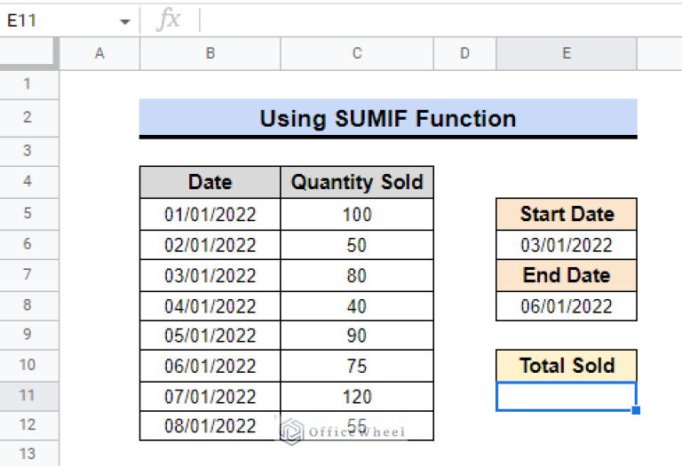 how-to-sumif-between-two-dates-in-google-sheets-3-ways
