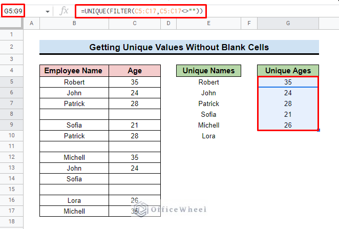 how-to-get-unique-values-without-blanks-in-google-sheets