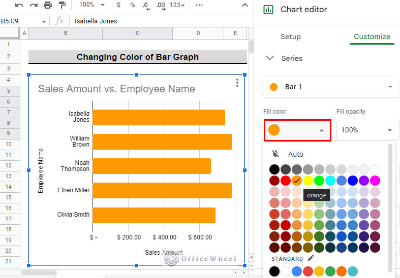  How To Change Color Of Bar Graph In Google Sheets Easy Steps 