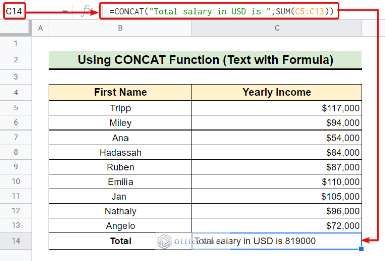 How To Concatenate In Google Sheets 6 Suitable Ways 